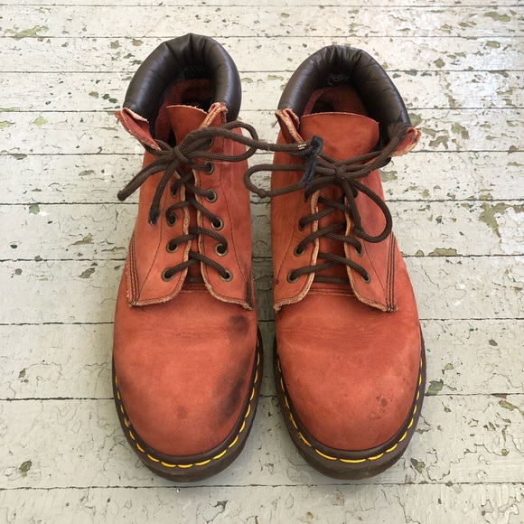 burnt orange doc martens